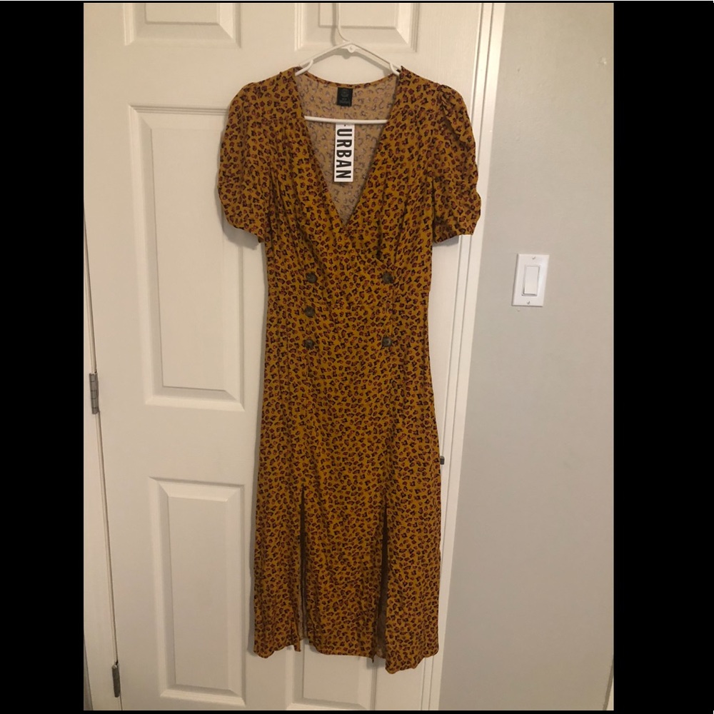 Maxi floral print dress